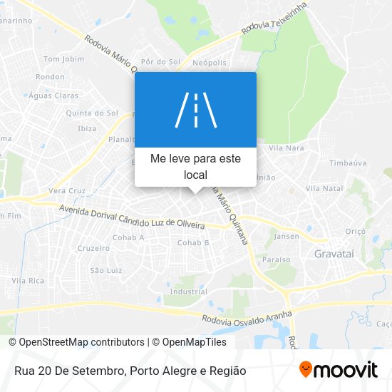Rua 20 De Setembro mapa