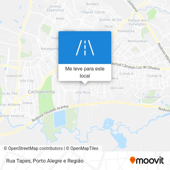 Rua Tapes mapa