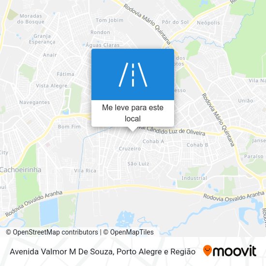 Avenida Valmor M De Souza mapa