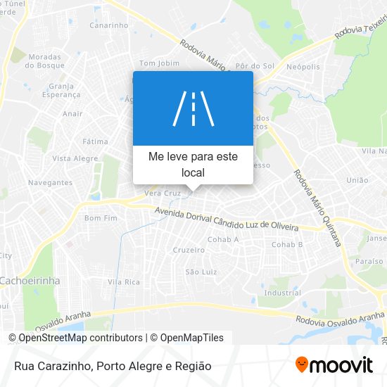 Rua Carazinho mapa