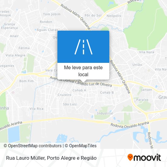 Rua Lauro Müller mapa