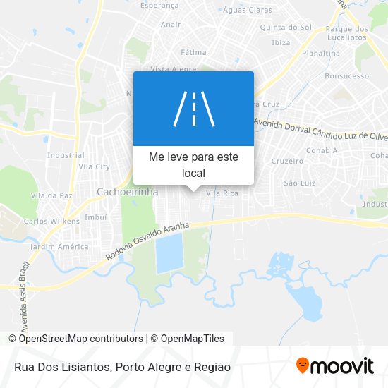 Rua Dos Lisiantos mapa