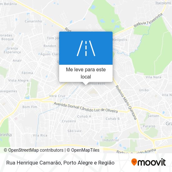 Rua Henrique Camarão mapa