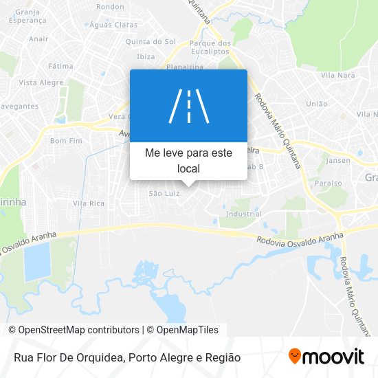 Rua Flor De Orquidea mapa