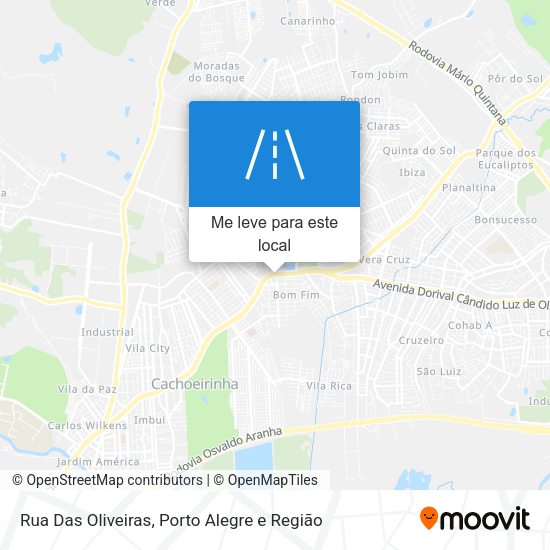 Rua Das Oliveiras mapa