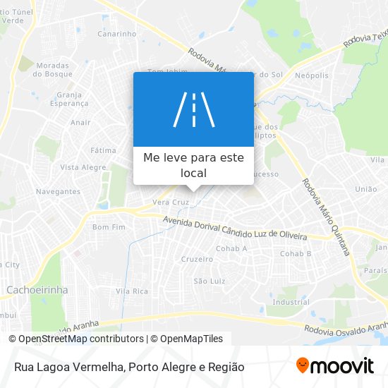 Rua Lagoa Vermelha mapa