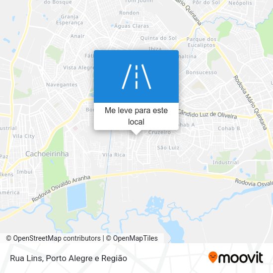 Rua Lins mapa
