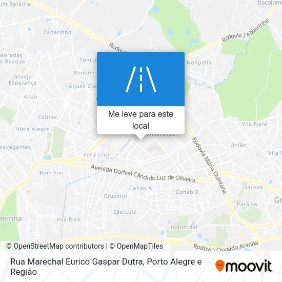 Rua Marechal Eurico Gaspar Dutra mapa