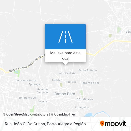 Rua João G. Da Cunha mapa