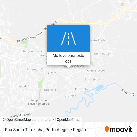 Rua Santa Terezinha mapa