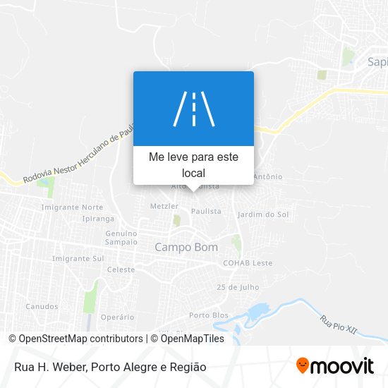 Rua H. Weber mapa