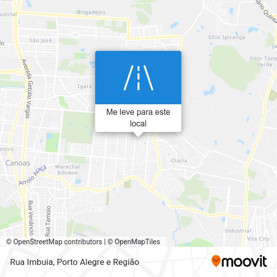 Rua Imbuia mapa