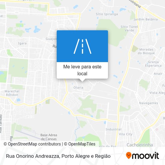 Rua Onorino Andreazza mapa