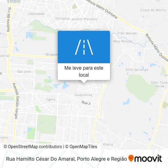 Rua Hamilto César Do Amaral mapa