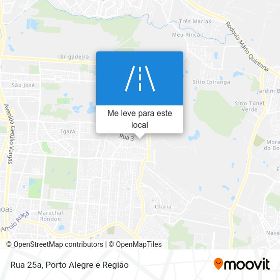 Rua 25a mapa