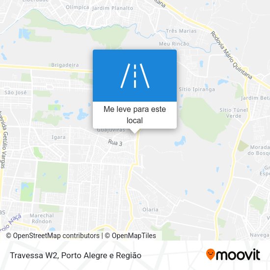 Travessa W2 mapa