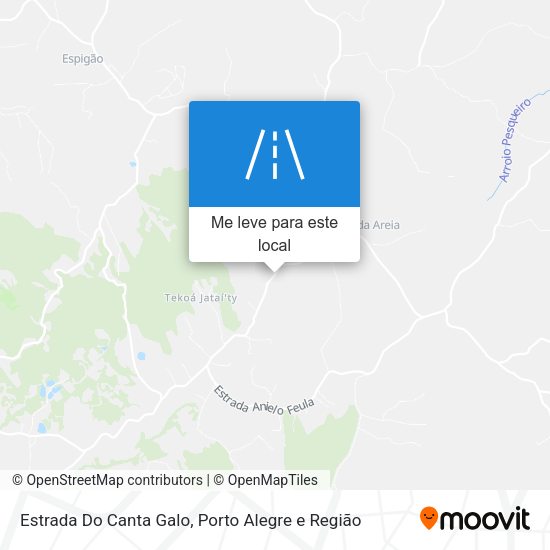 Estrada Do Canta Galo mapa