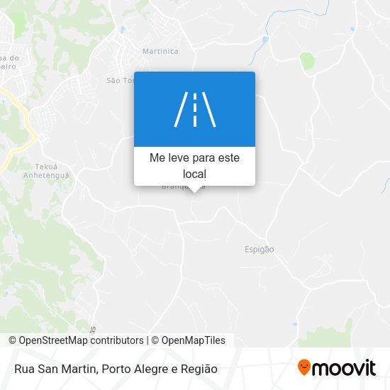 Rua San Martin mapa