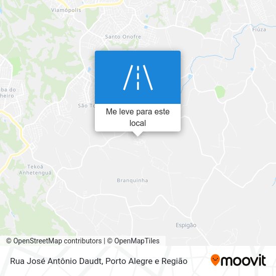 Rua José Antônio Daudt mapa