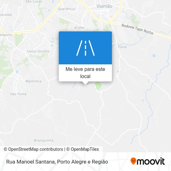 Rua Manoel Santana mapa