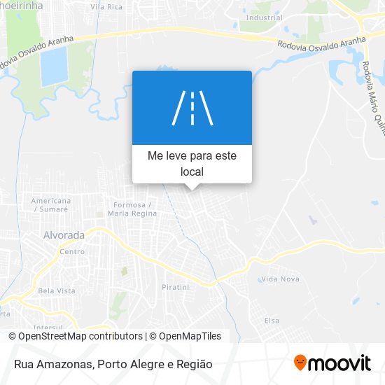 Rua Amazonas mapa