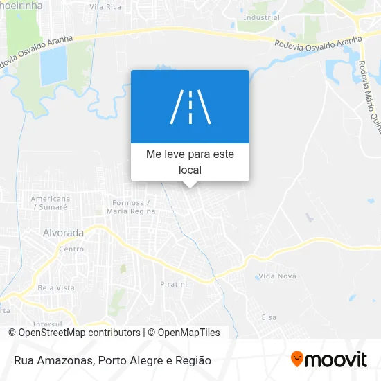 Rua Amazonas mapa