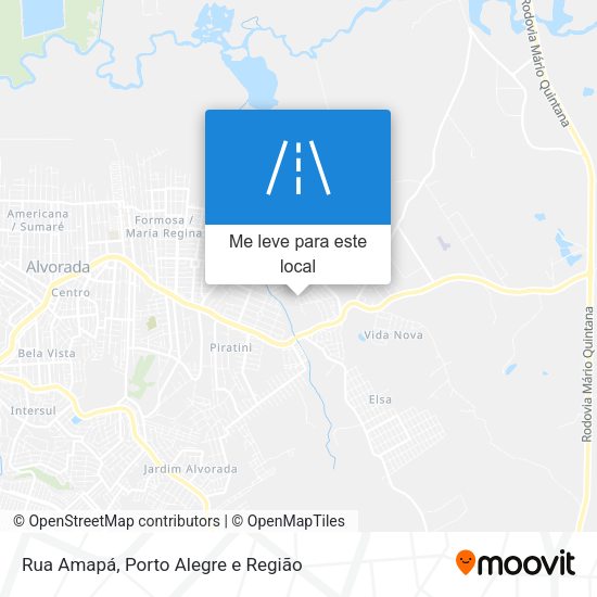 Rua Amapá mapa