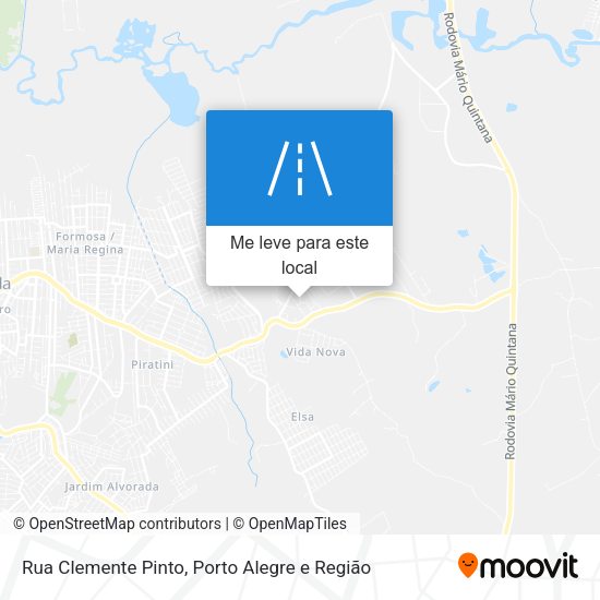 Rua Clemente Pinto mapa