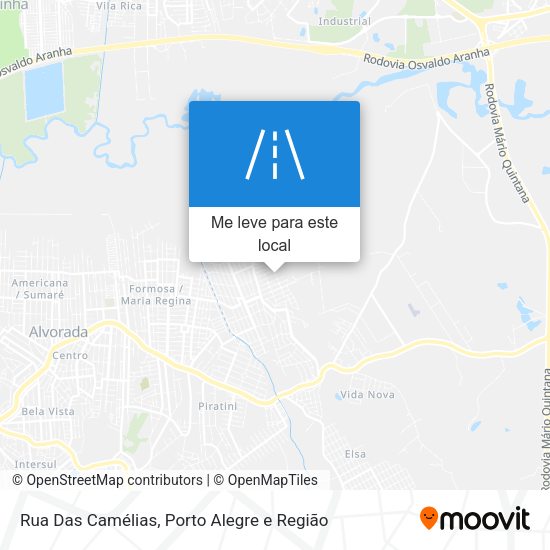 Rua Das Camélias mapa