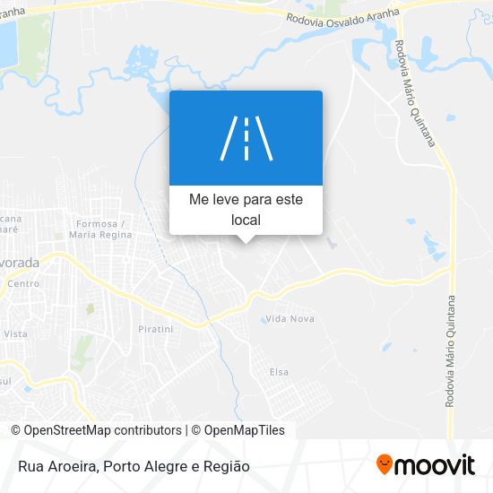 Rua Aroeira mapa