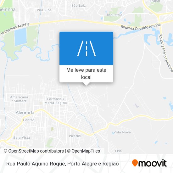 Rua Paulo Aquino Roque mapa