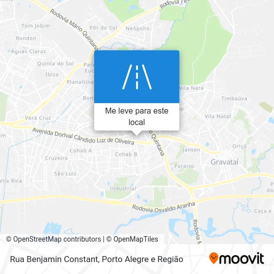 Rua Benjamin Constant mapa