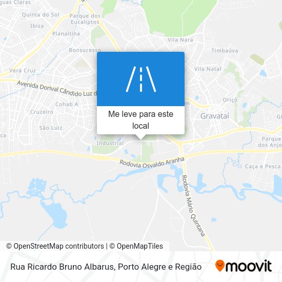 Rua Ricardo Bruno Albarus mapa