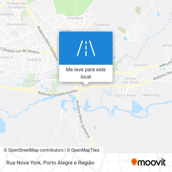 Rua Nova York mapa