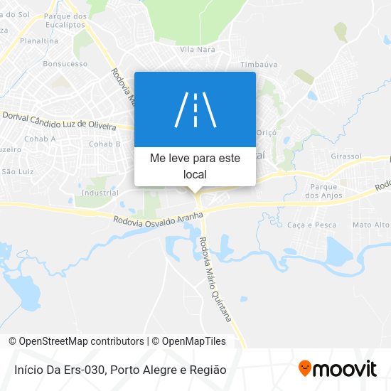 Início Da Ers-030 mapa