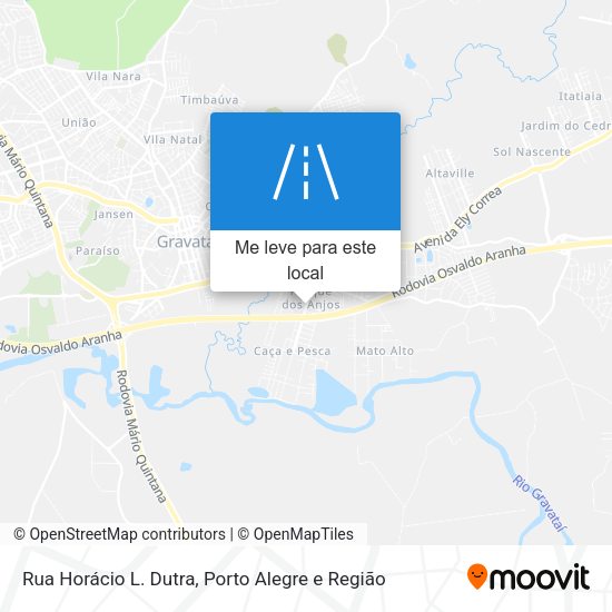 Rua Horácio L. Dutra mapa