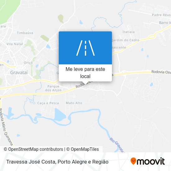 Travessa José Costa mapa