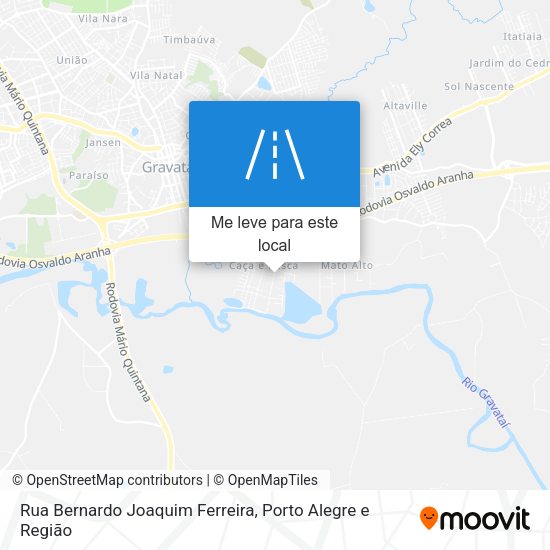 Rua Bernardo Joaquim Ferreira mapa