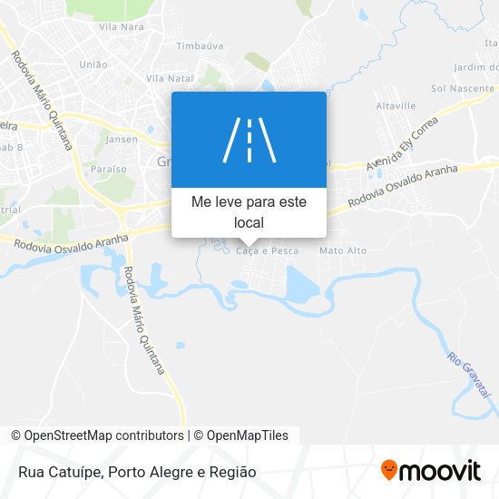 Rua Catuípe mapa