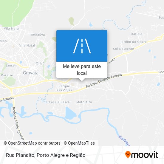 Rua Planalto mapa
