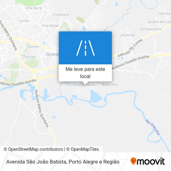 Avenida São João Batista mapa