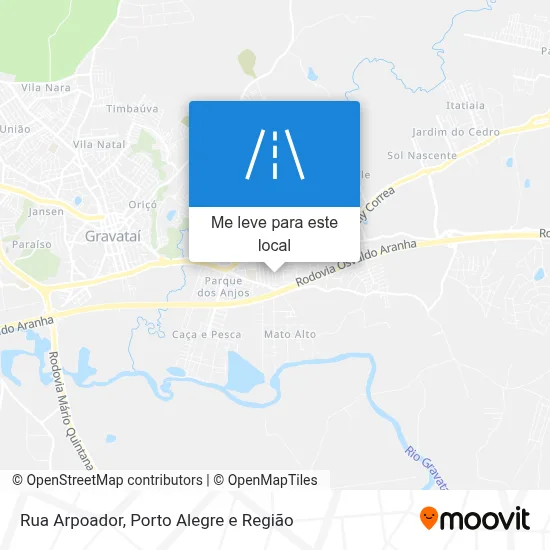Rua Arpoador mapa