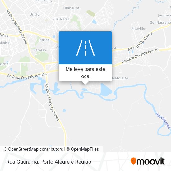 Rua Gaurama mapa