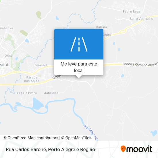 Rua Carlos Barone mapa