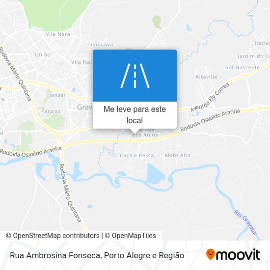 Rua Ambrosina Fonseca mapa