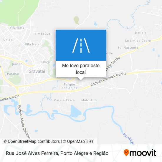 Rua José Alves Ferreira mapa