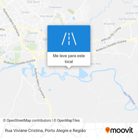 Rua Viviane Cristina mapa