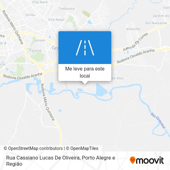 Rua Cassiano Lucas De Oliveira mapa
