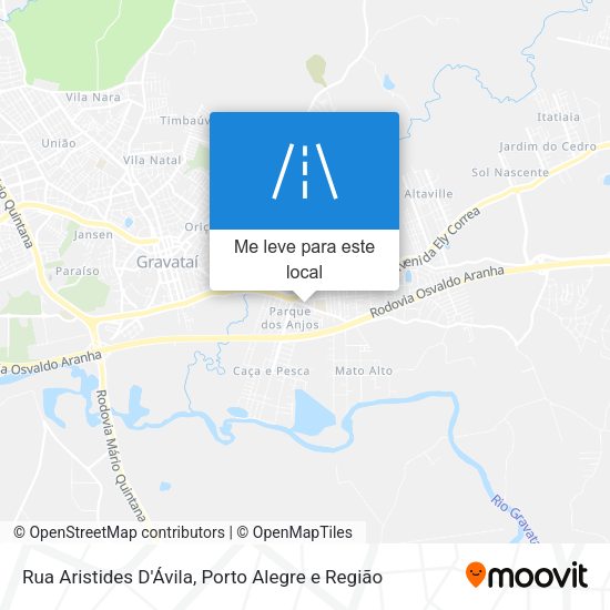 Rua Aristides D'Ávila mapa