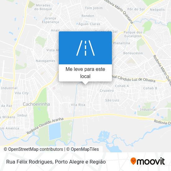 Rua Félix Rodrigues mapa
